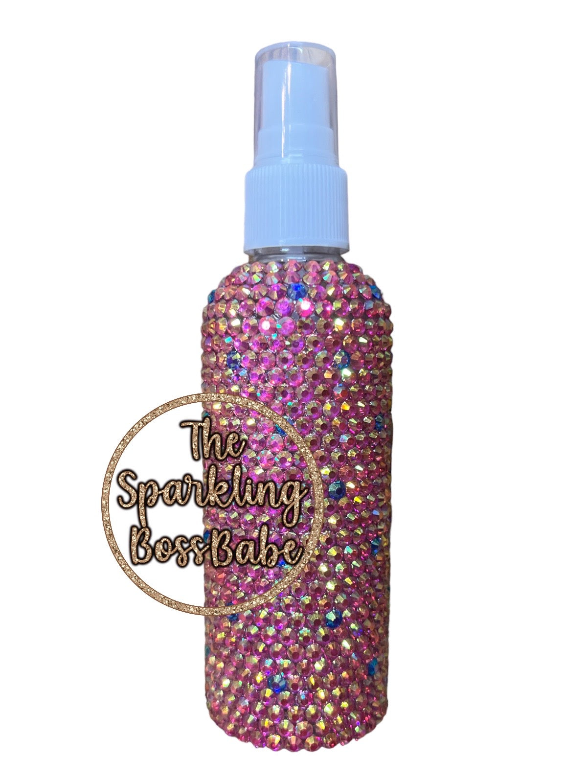 Sapphire Polkadots- Bling Spray Bottle