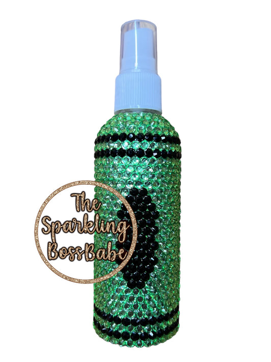 Green Crayon- Bling Spray Bottle