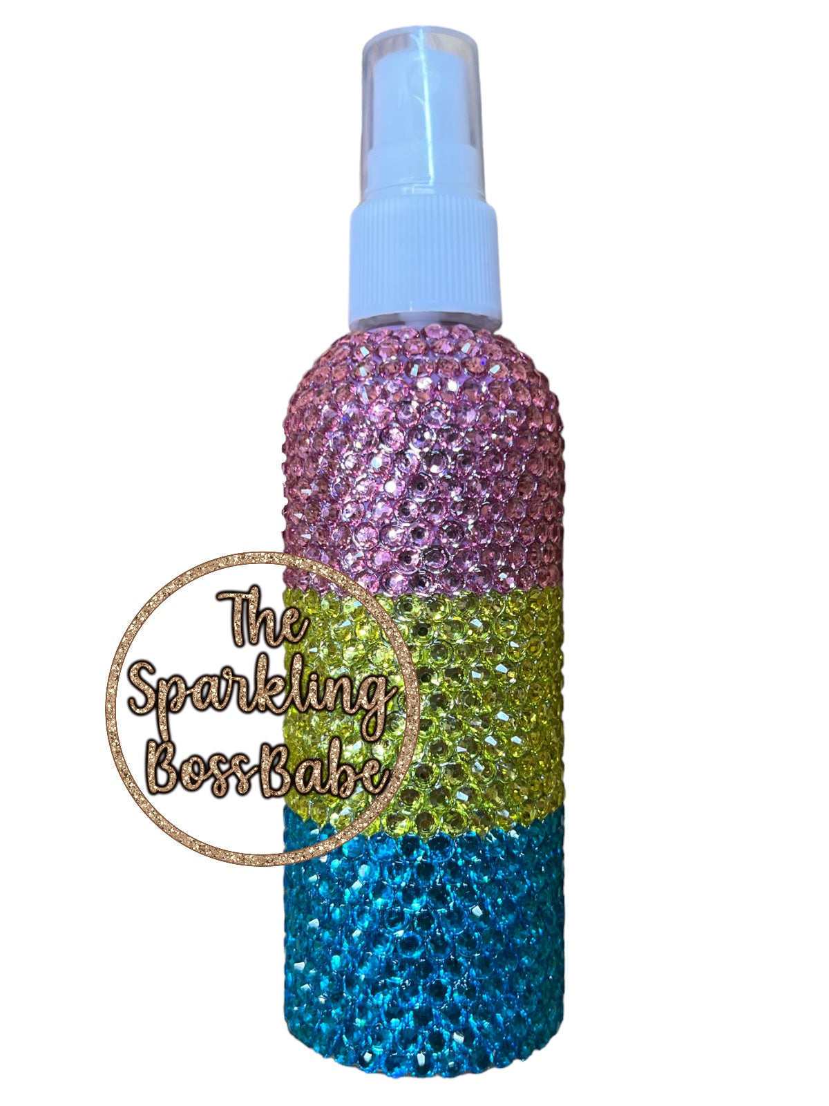 Pride Pansexual Flag- Bling Spray Bottle