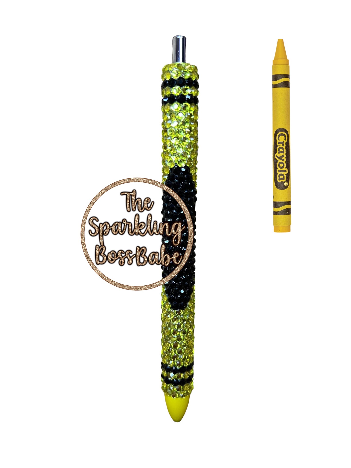 Yellow Crayon- Bling Pen