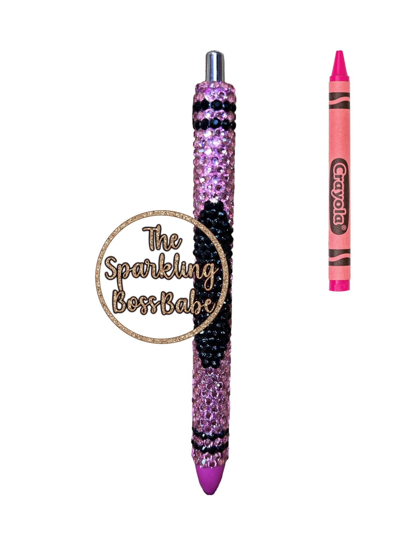 Pink Crayon- Bling Pen