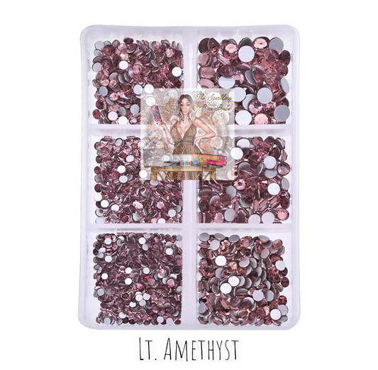 Lt. Amethyst- Mini Glass Rhinestone Kit