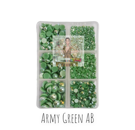 Army Green AB- Mini Pearl Kit
