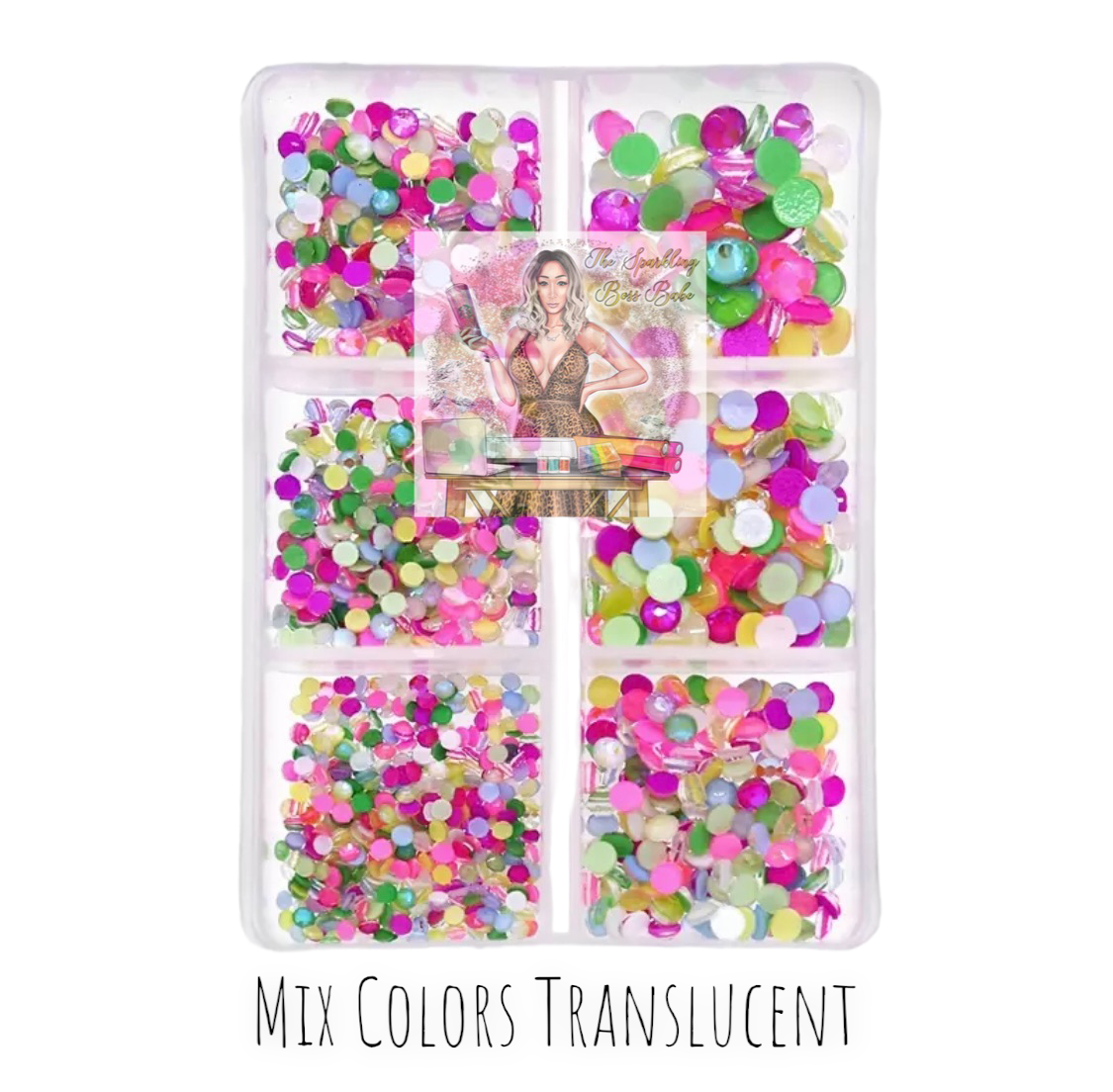 Mix Color Translucent- Mini Glass Rhinestone Kit