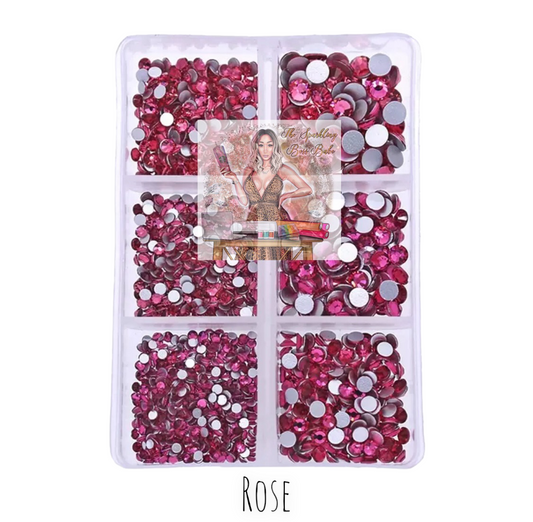 Rose- Mini Glass Rhinestone Kit