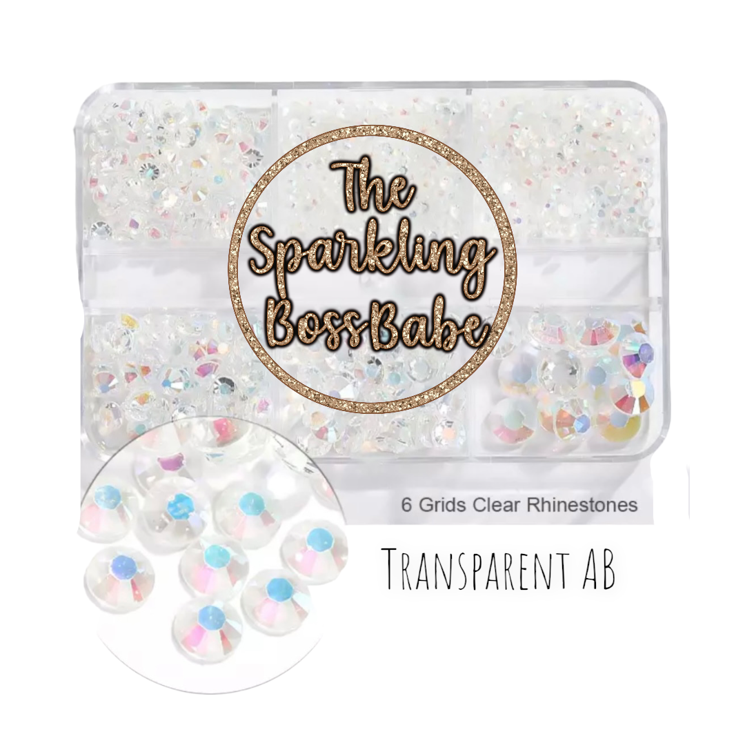 Transparent AB- Transparent Crystal Resin Rhinestone Kit