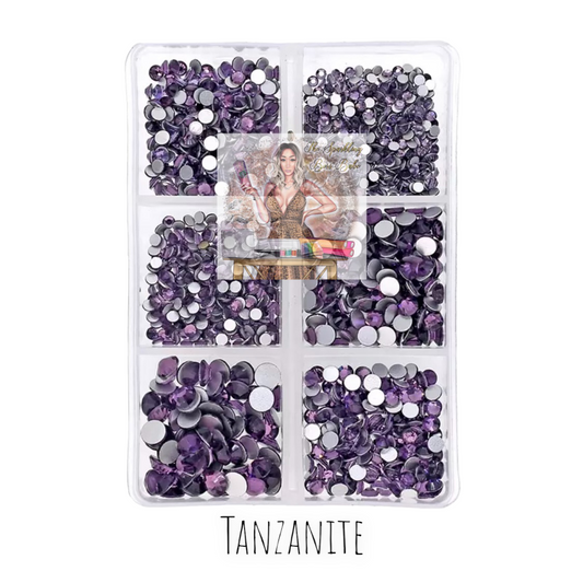 Tanzanite- Mini Glass Rhinestone Kit