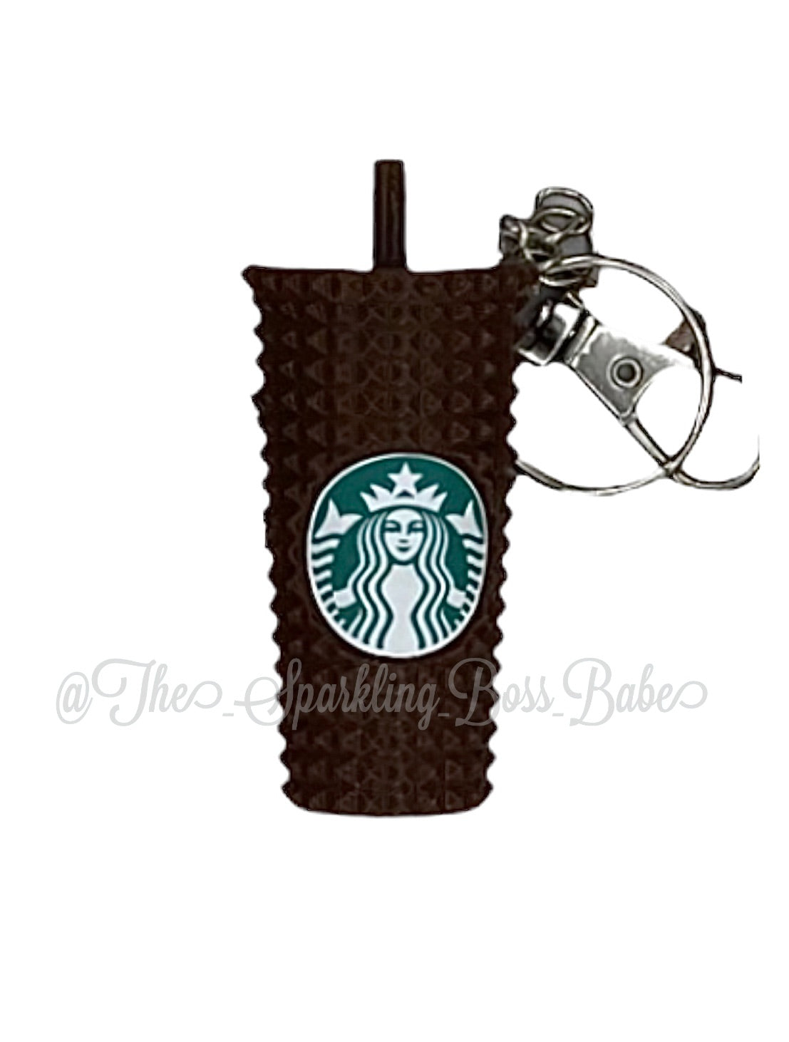 Metallic Studded Cup Keychain