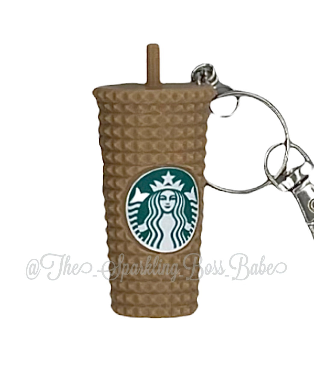 Metallic Studded Cup Keychain