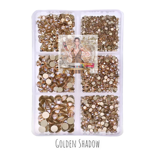 Golden Shadow- Mini Glass Rhinestone Kit