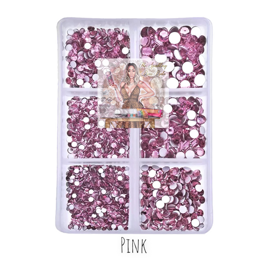 Pink- Mini Glass Rhinestone Kit