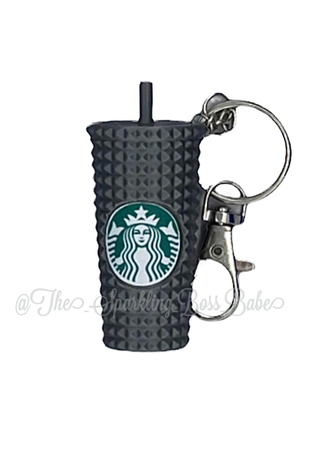 Metallic Studded Cup Keychain