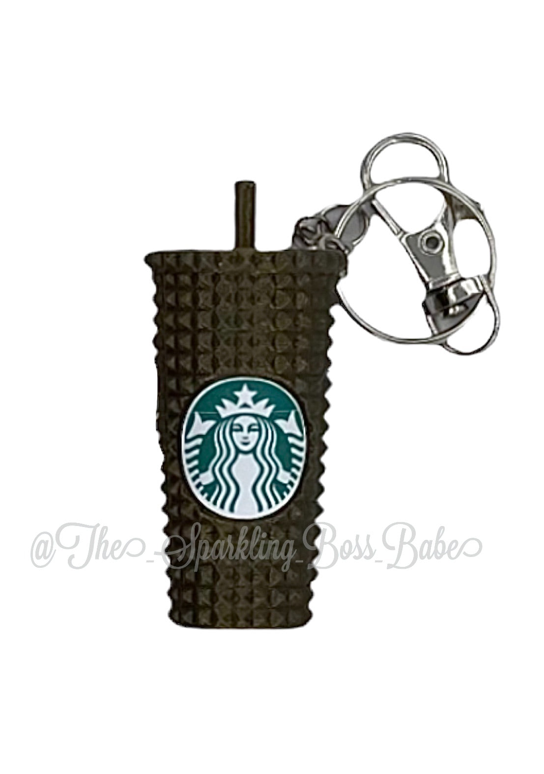 Metallic Studded Cup Keychain