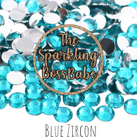 Blue Zircon- Crystal Resin Rhinestone Jar