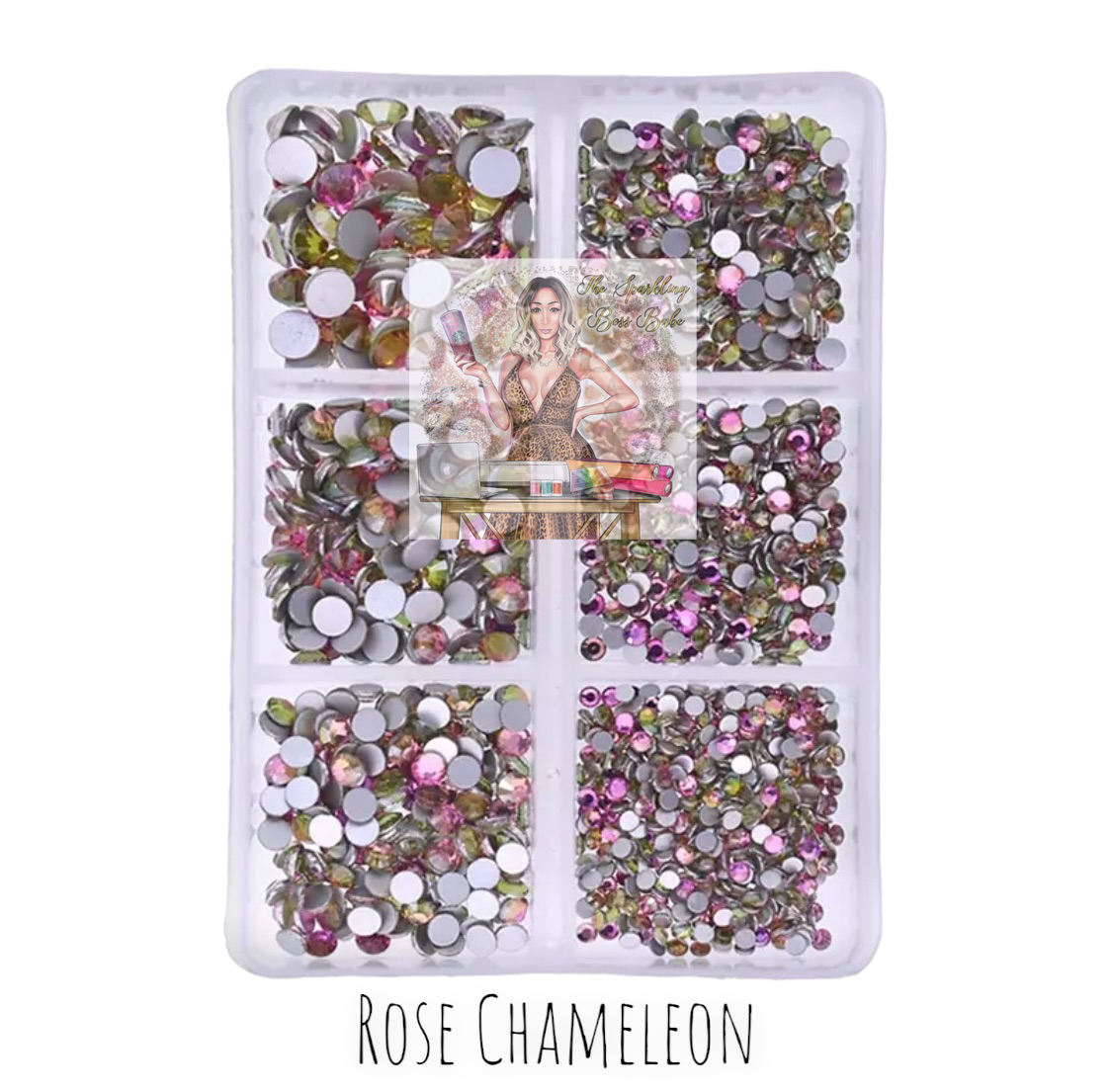 Rose Chameleon- Mini Glass Rhinestone Kit