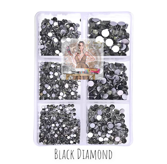 Black Diamond- Mini Glass Rhinestone Kit