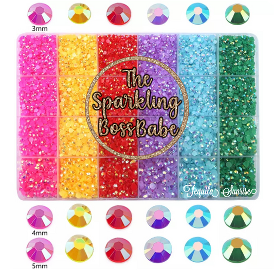 Tequila Sunrise Rhinestone Kit